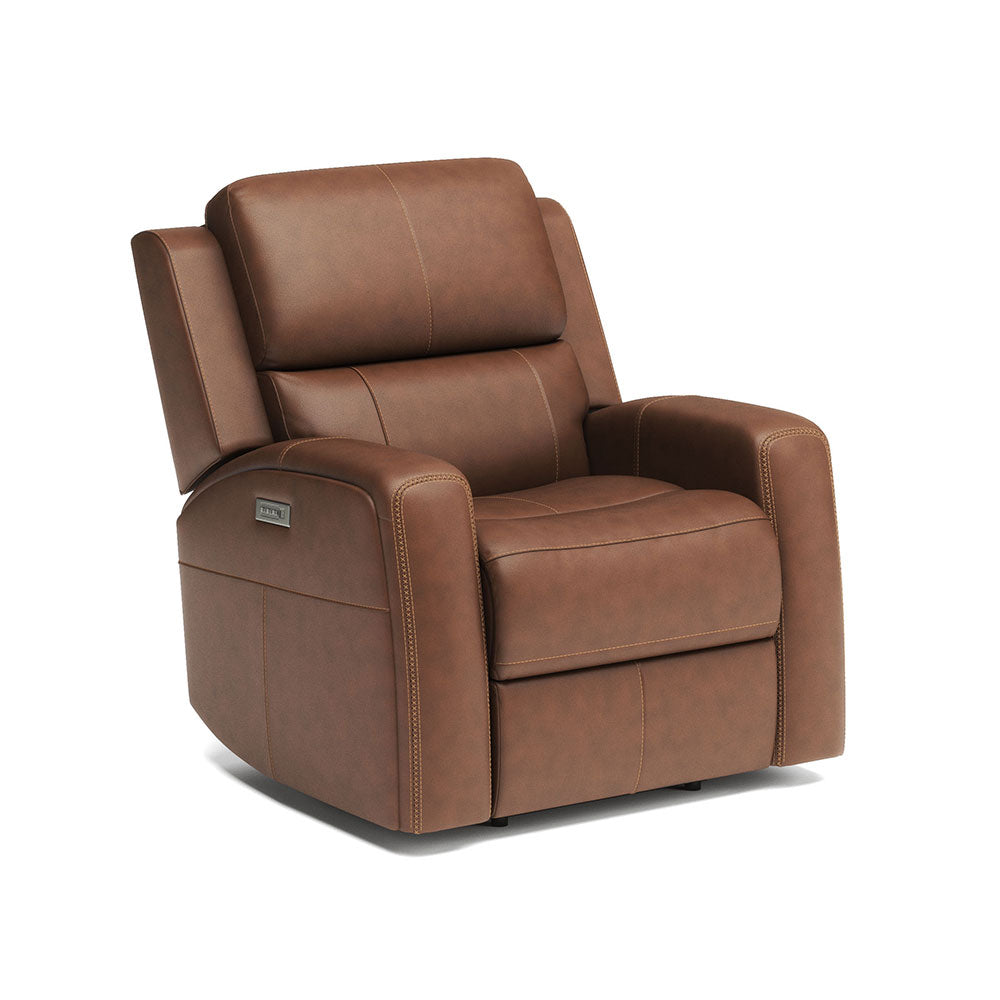 Linden Power Recliner in Caramel