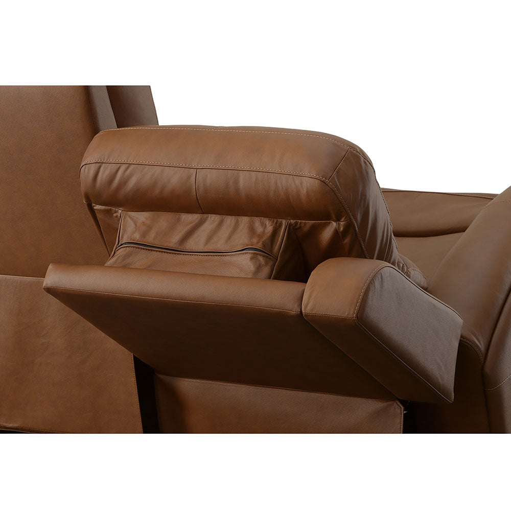 Linden Power Reclining Sofa in Caramel