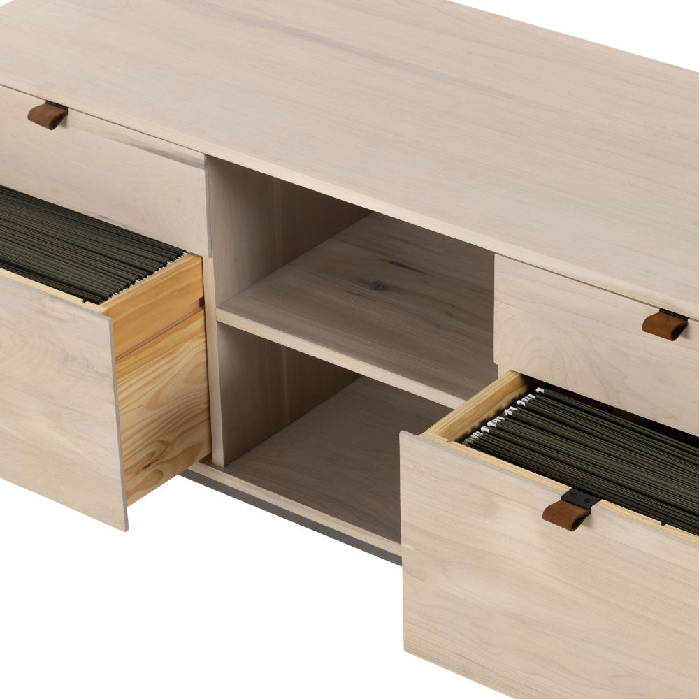 Trey Modular Filing Credenza in Dove Poplar