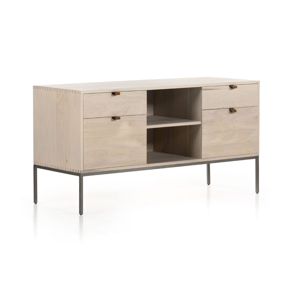 Trey Modular Filing Credenza in Dove Poplar