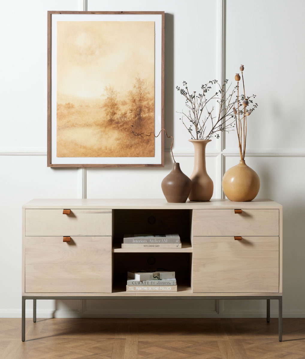 Trey Modular Filing Credenza in Dove Poplar