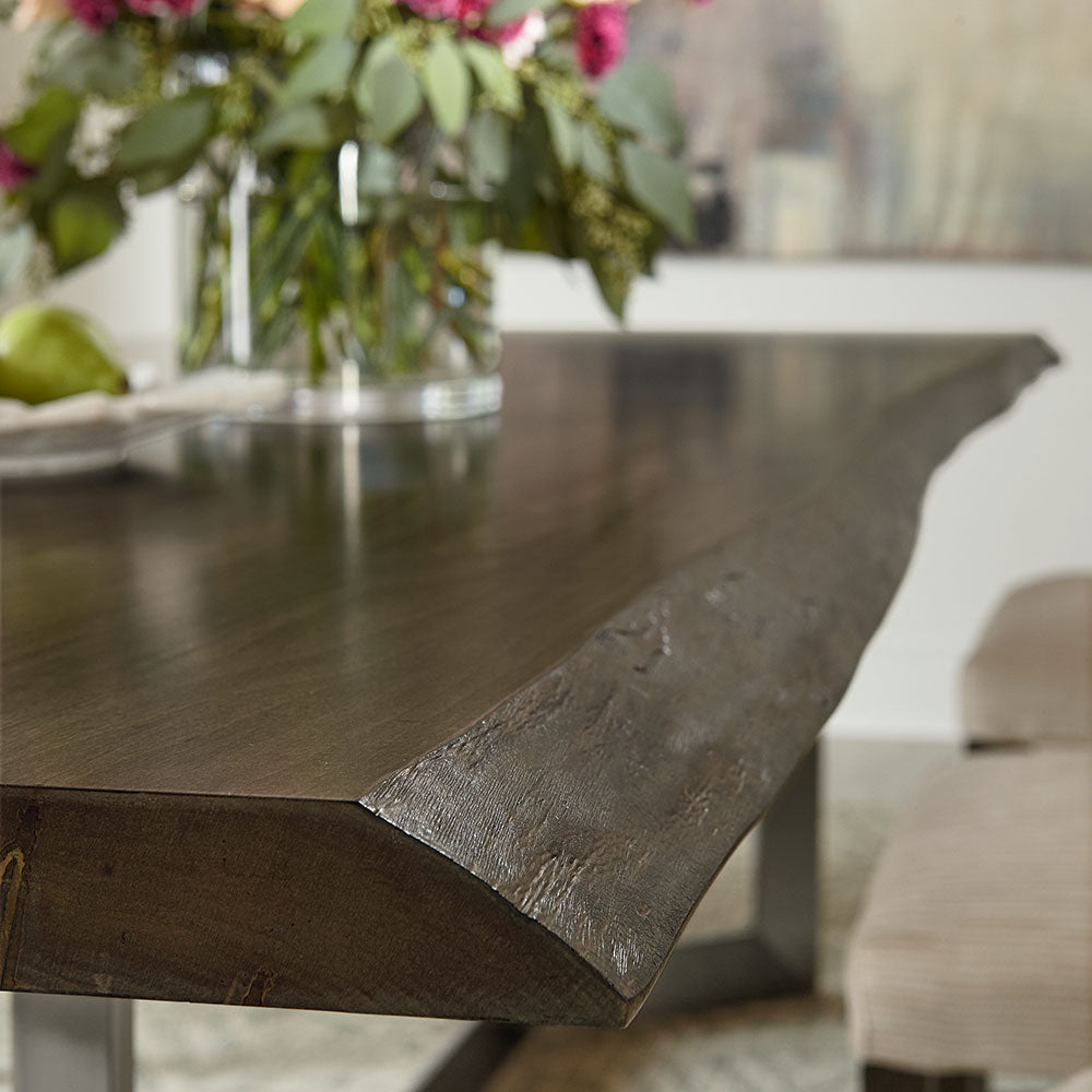 Astor Solid Maple Live Edge Dining Table