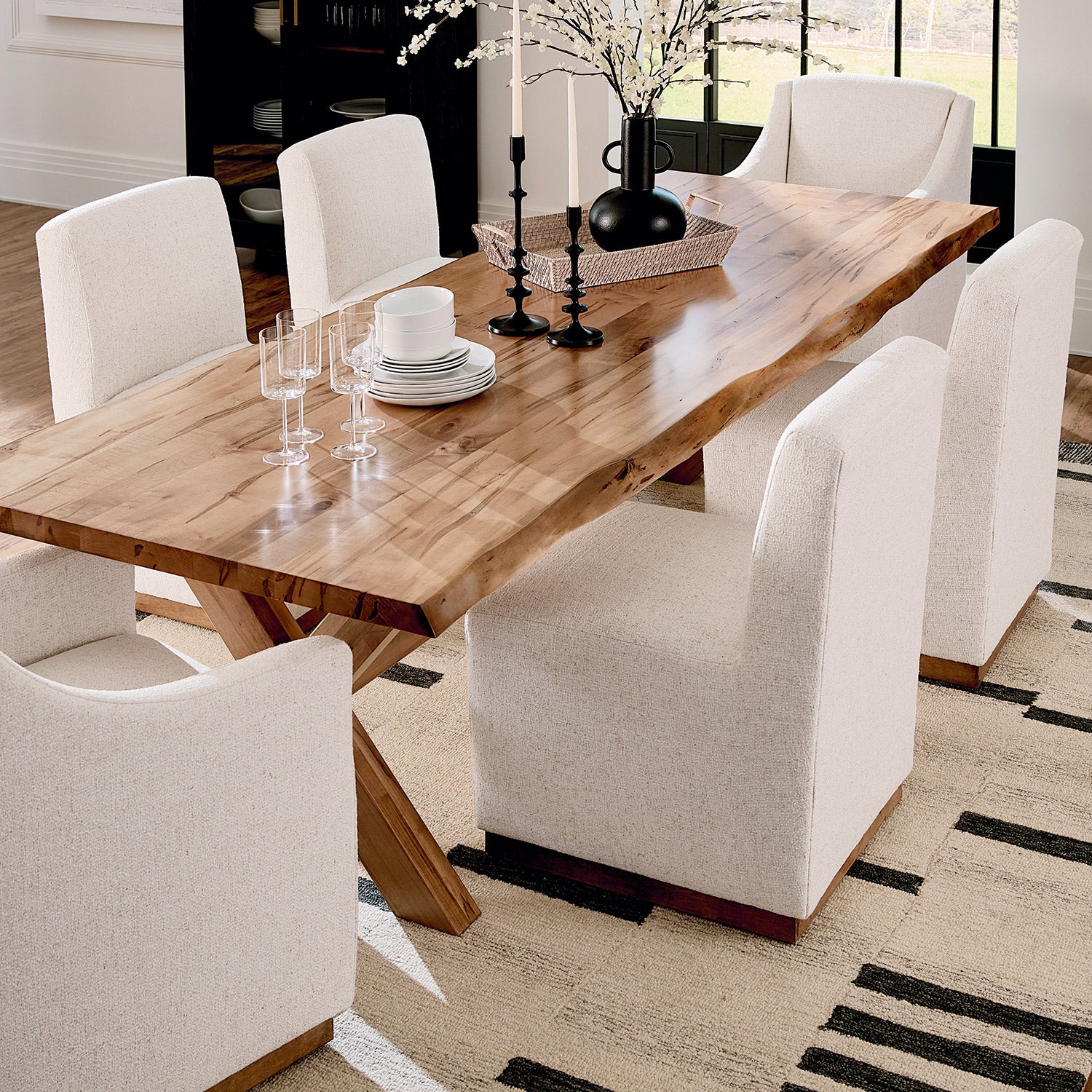 Crossbuck Maple Dining Table