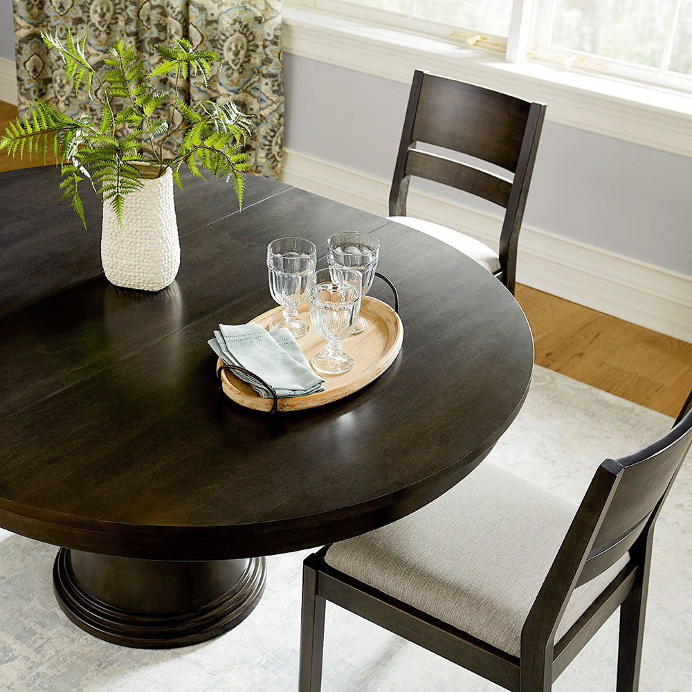 Nichols 52" Round Dining Table with Leaf