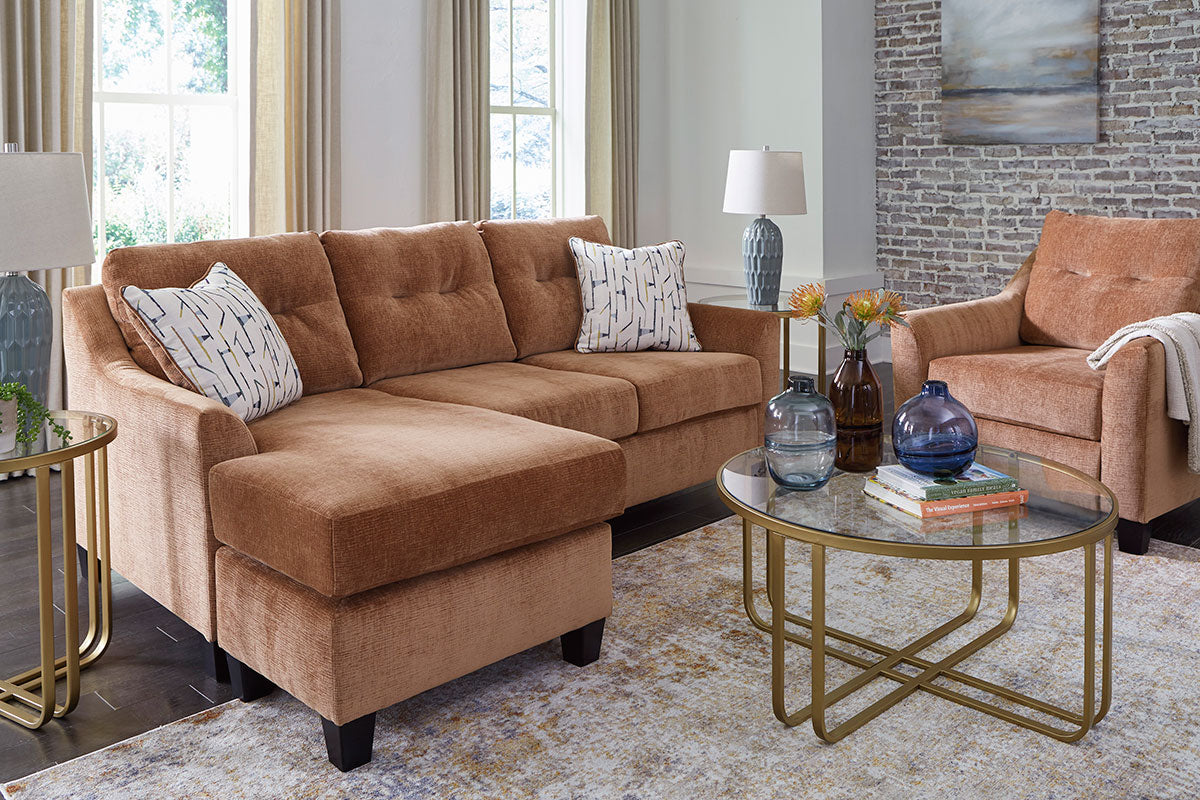 Amity Bay Sofa Chaise in Clay