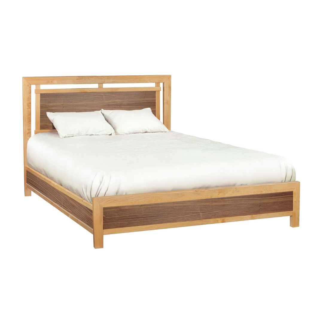 Addison Alder & Walnut Wood King Panel Bed