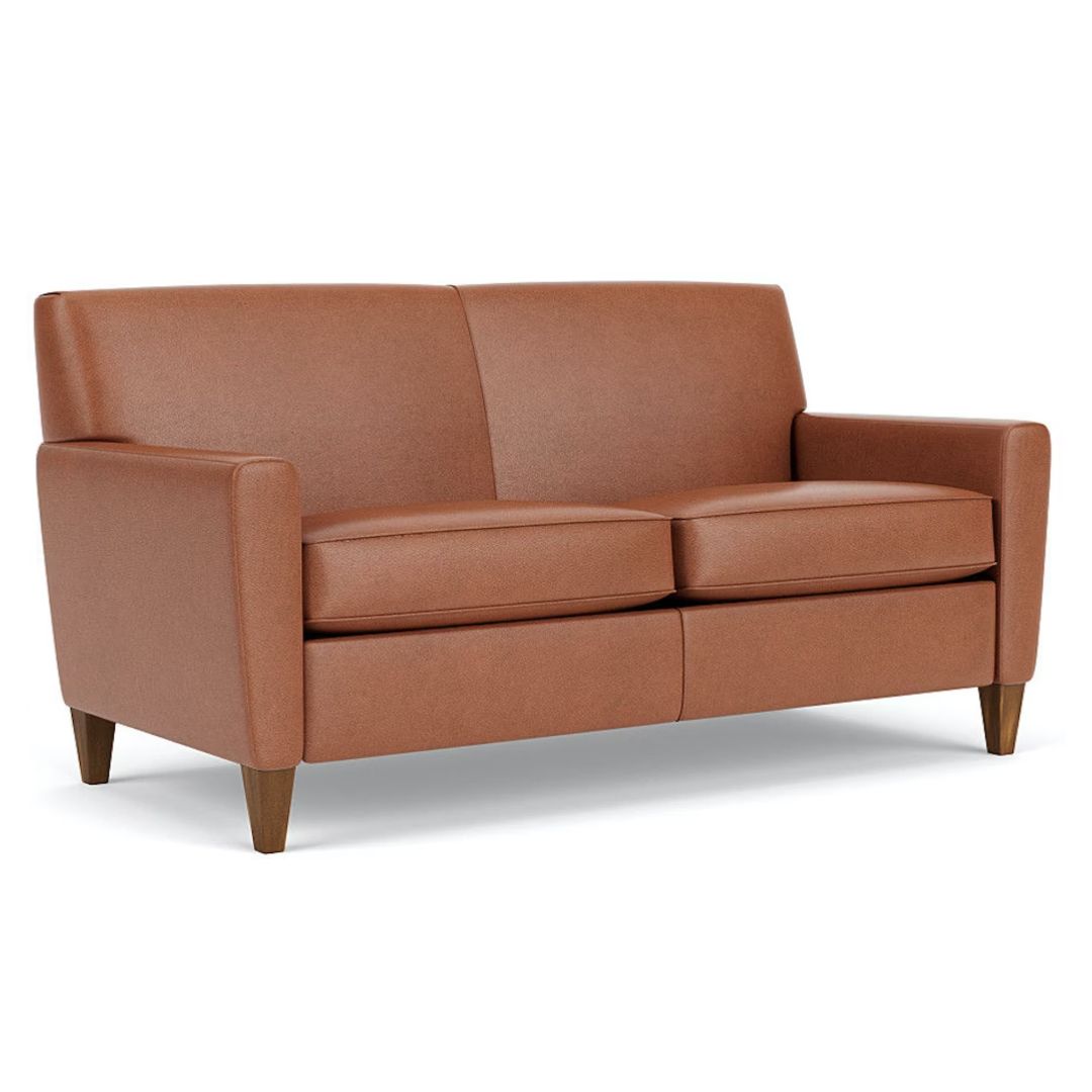 Digby Two Cushion Leather Sofa