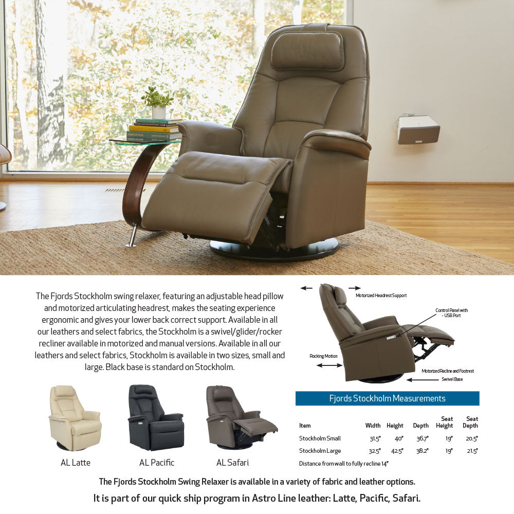 Stockholm Power Swivel Recliner – The Tin Roof