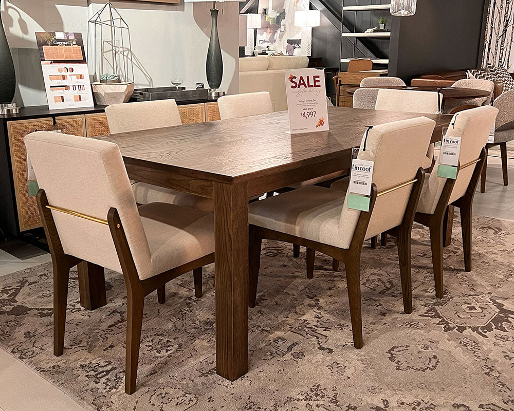 Selwyn Oak Dining Table + 6 Elsie Dining Chairs