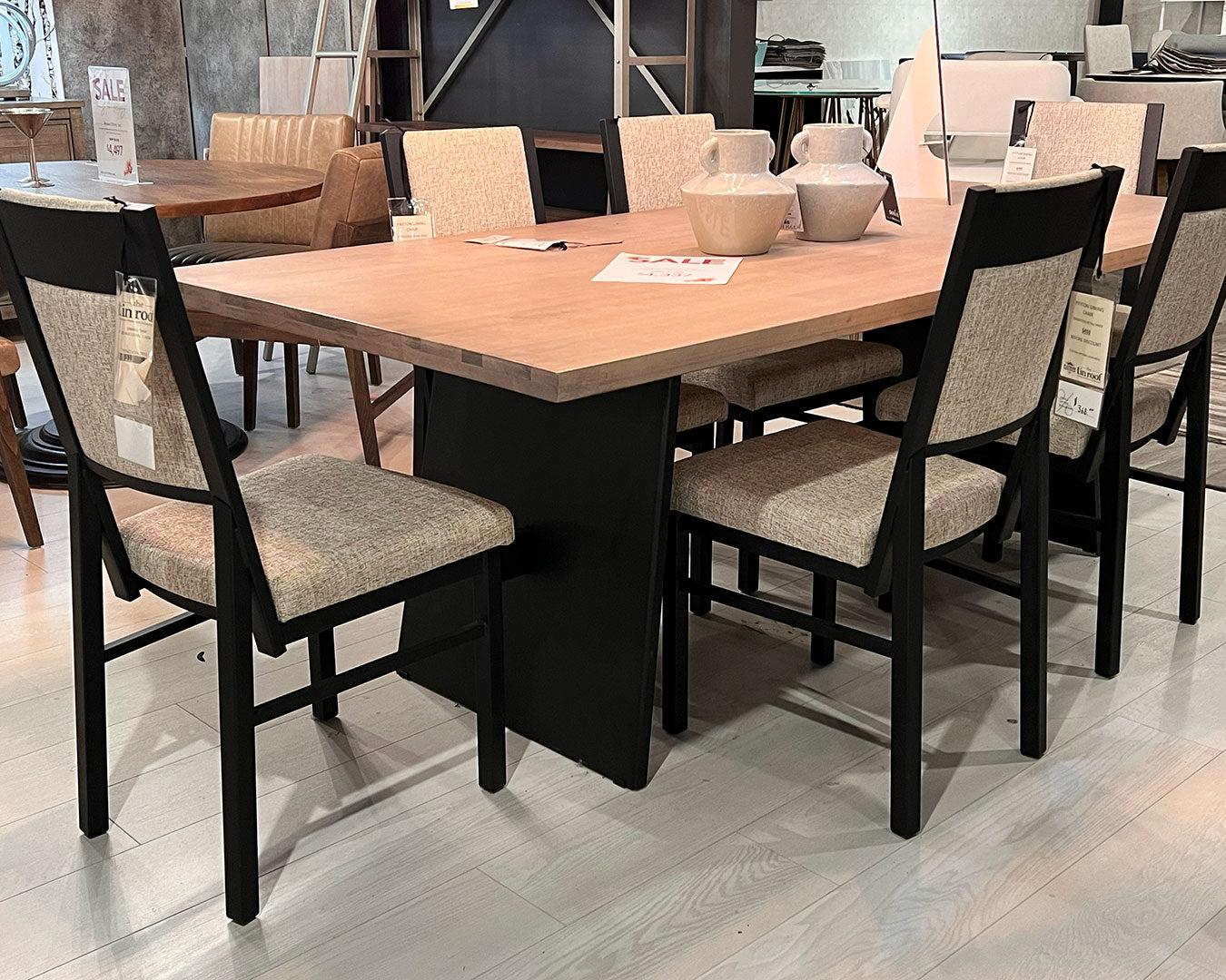 Tayra Extension Dining Table + 6 Payton Dining Chairs