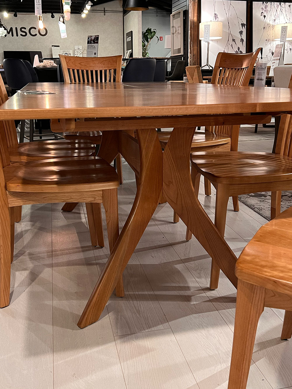 Audrey Extension Dining Table in Natural Cherry