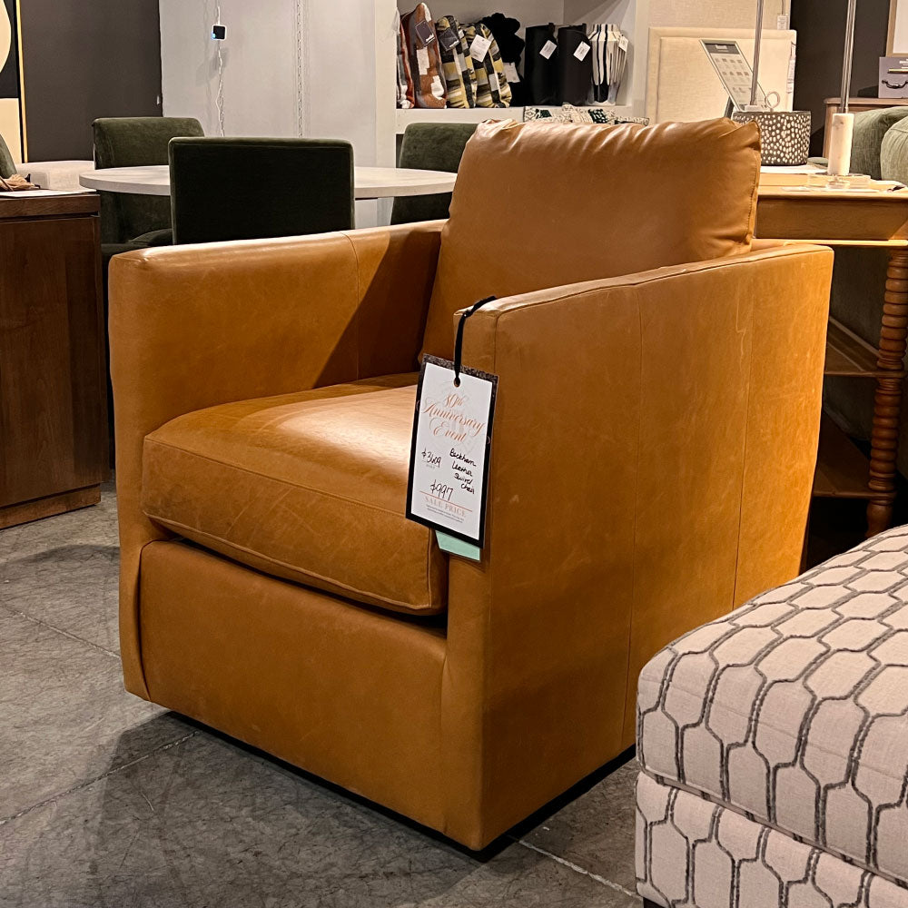 Beckham Leather Swivel Chair