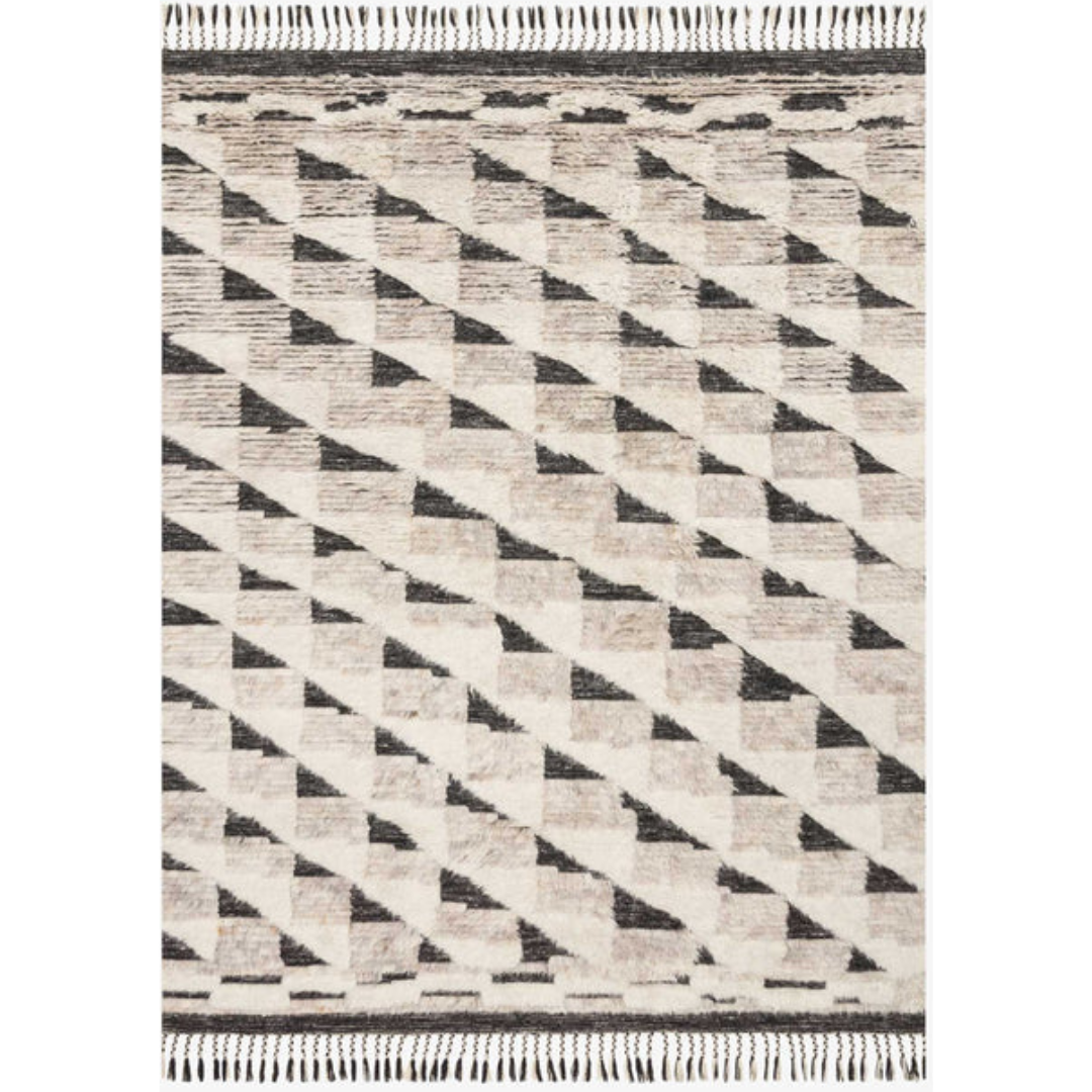 Khalid Natural/Black Rug