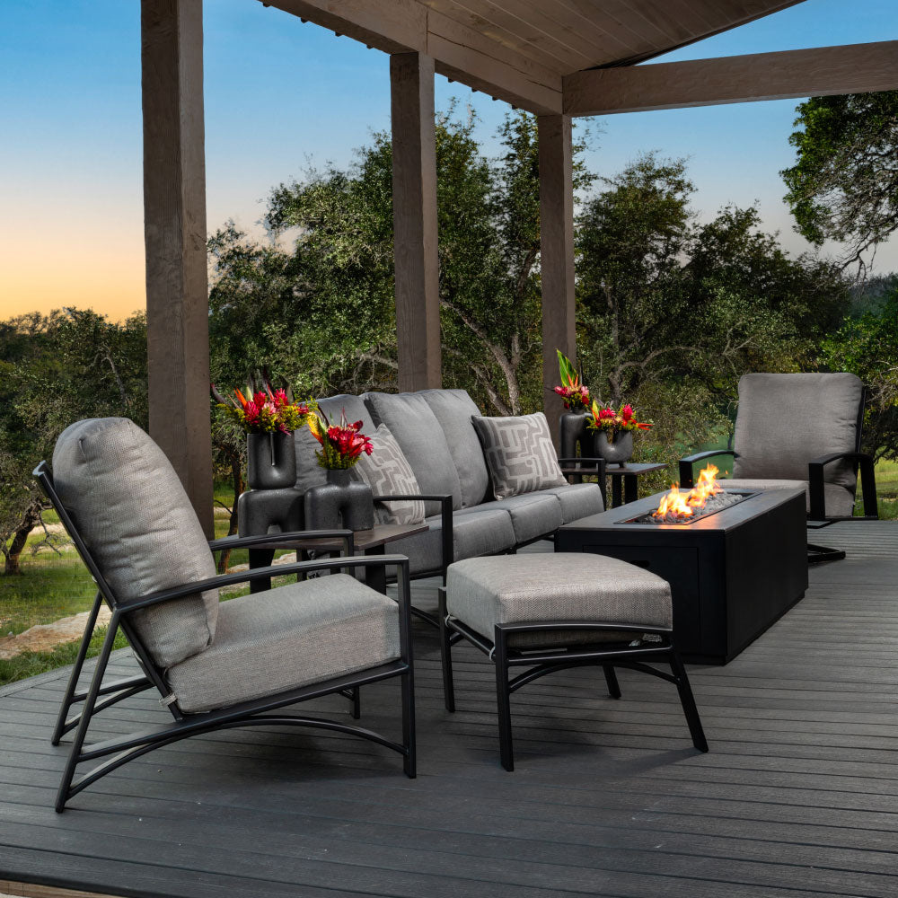 Arc Outdoor Swivel Rocker Lounge Chair