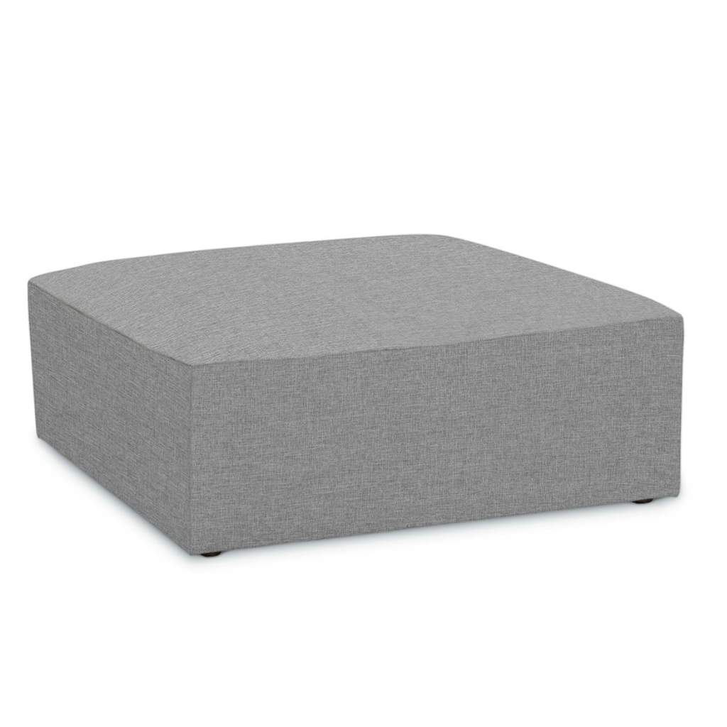 Kelly Large Square Fabric Ottoman