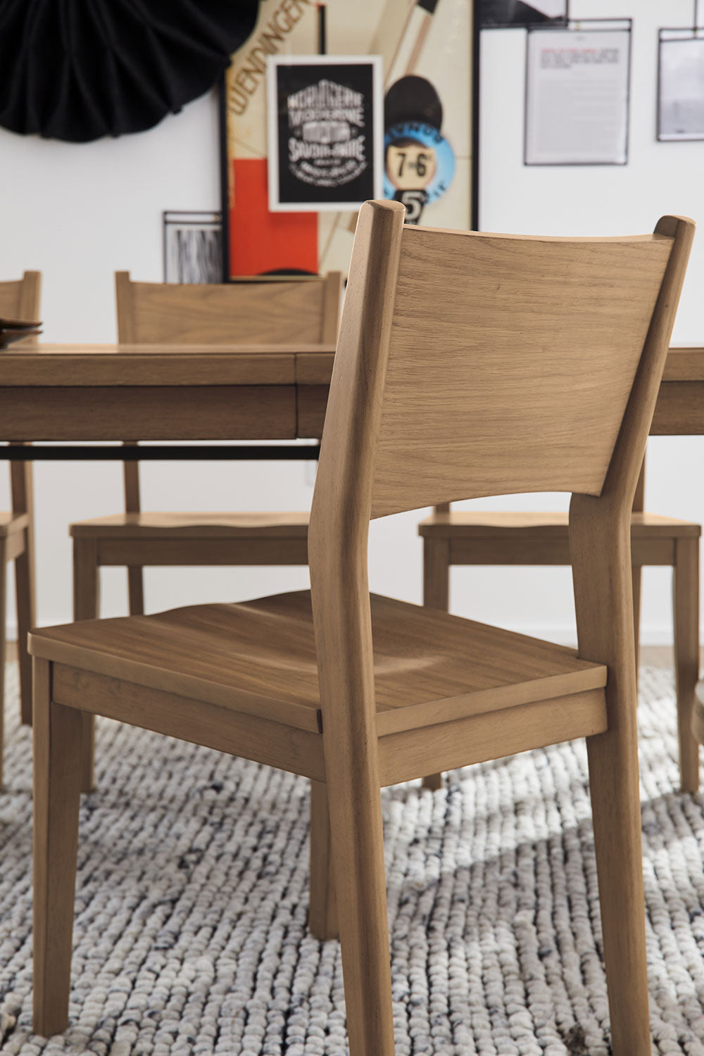 Flexsteel Normandy Extension Dining Table + 4 Wood Side Chairs + 2 Upholstered Dining Chairs