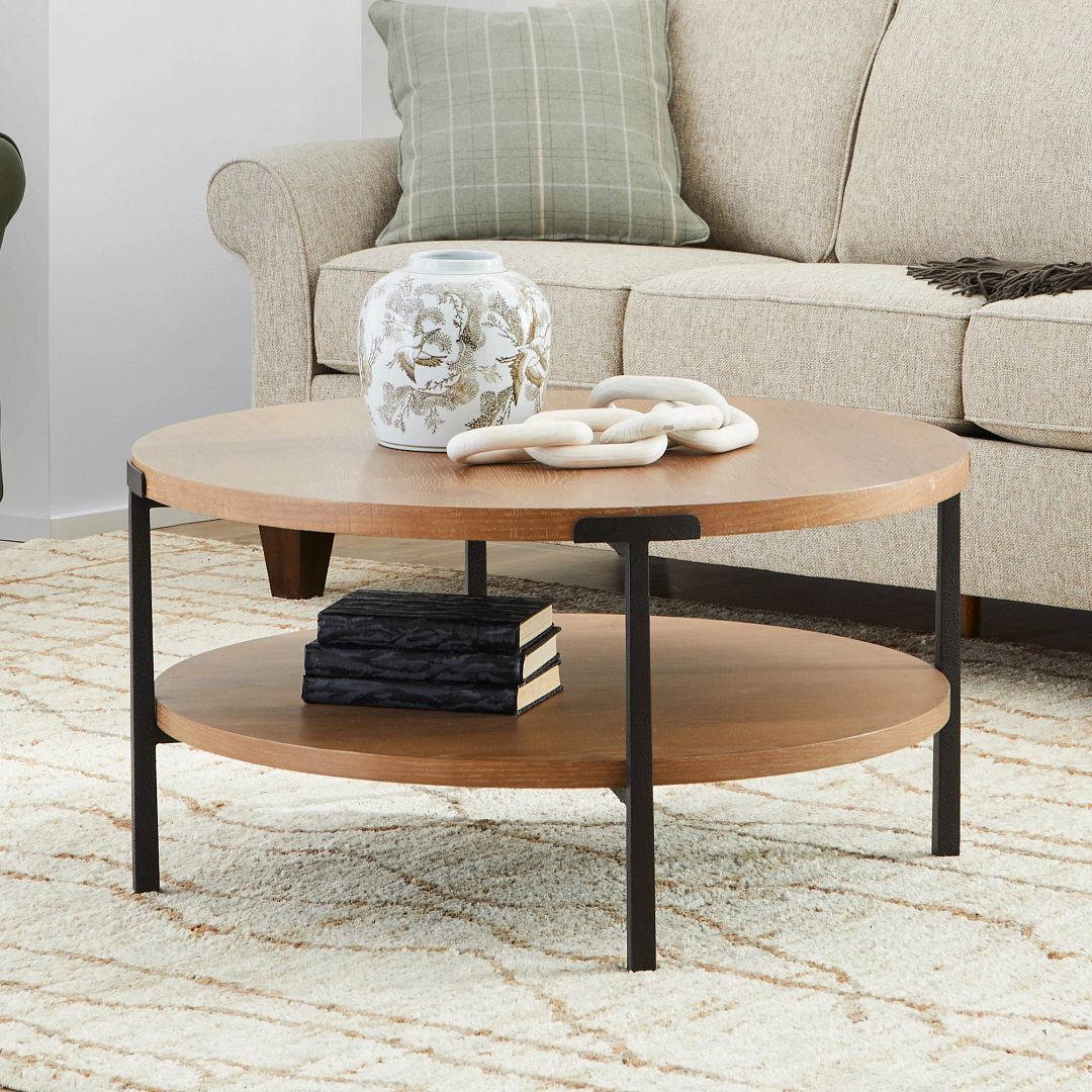 Millwork Round Coffee Table