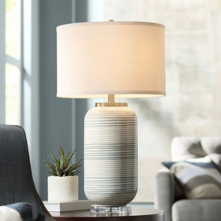 Striped Adler Table Lamp