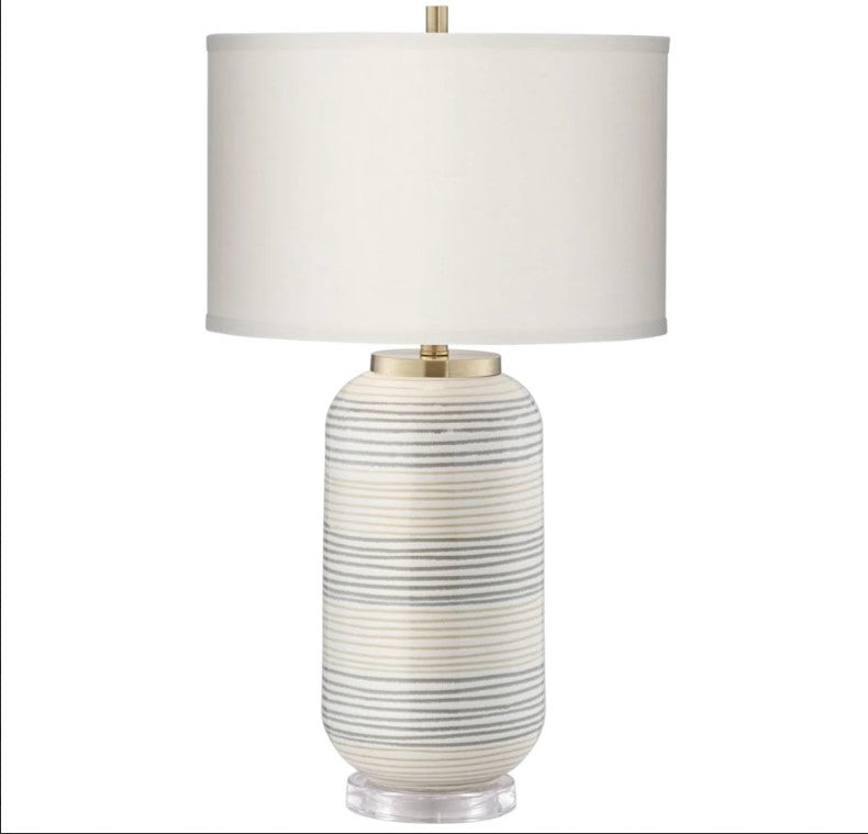 Striped Adler Table Lamp