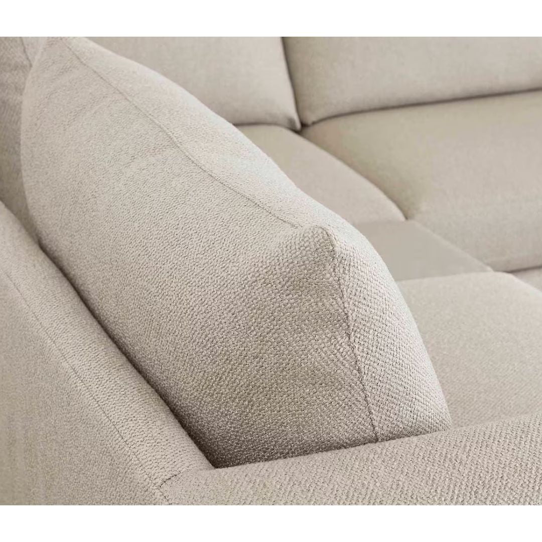 Beckham Modular Double Chaise Fabric Sectional