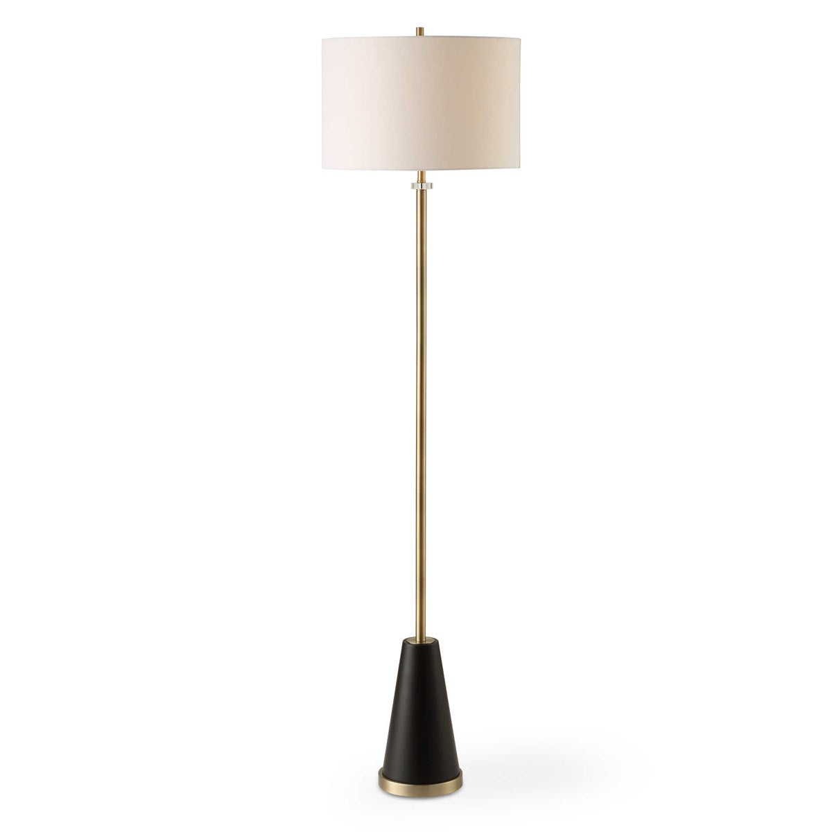 Brass Tapered Floor Lamp