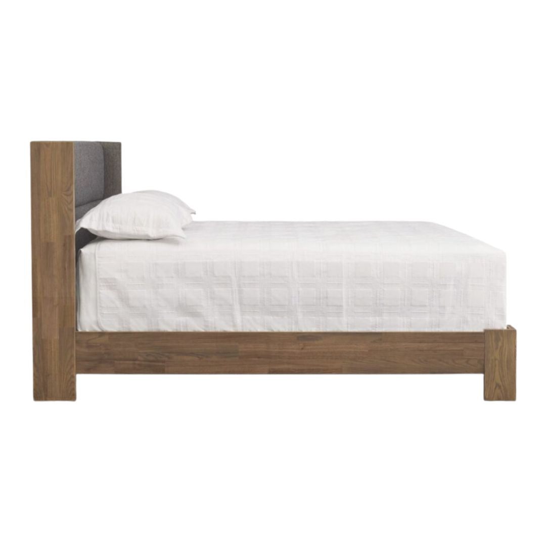 Sloane Natural Walnut King Bed with Legs