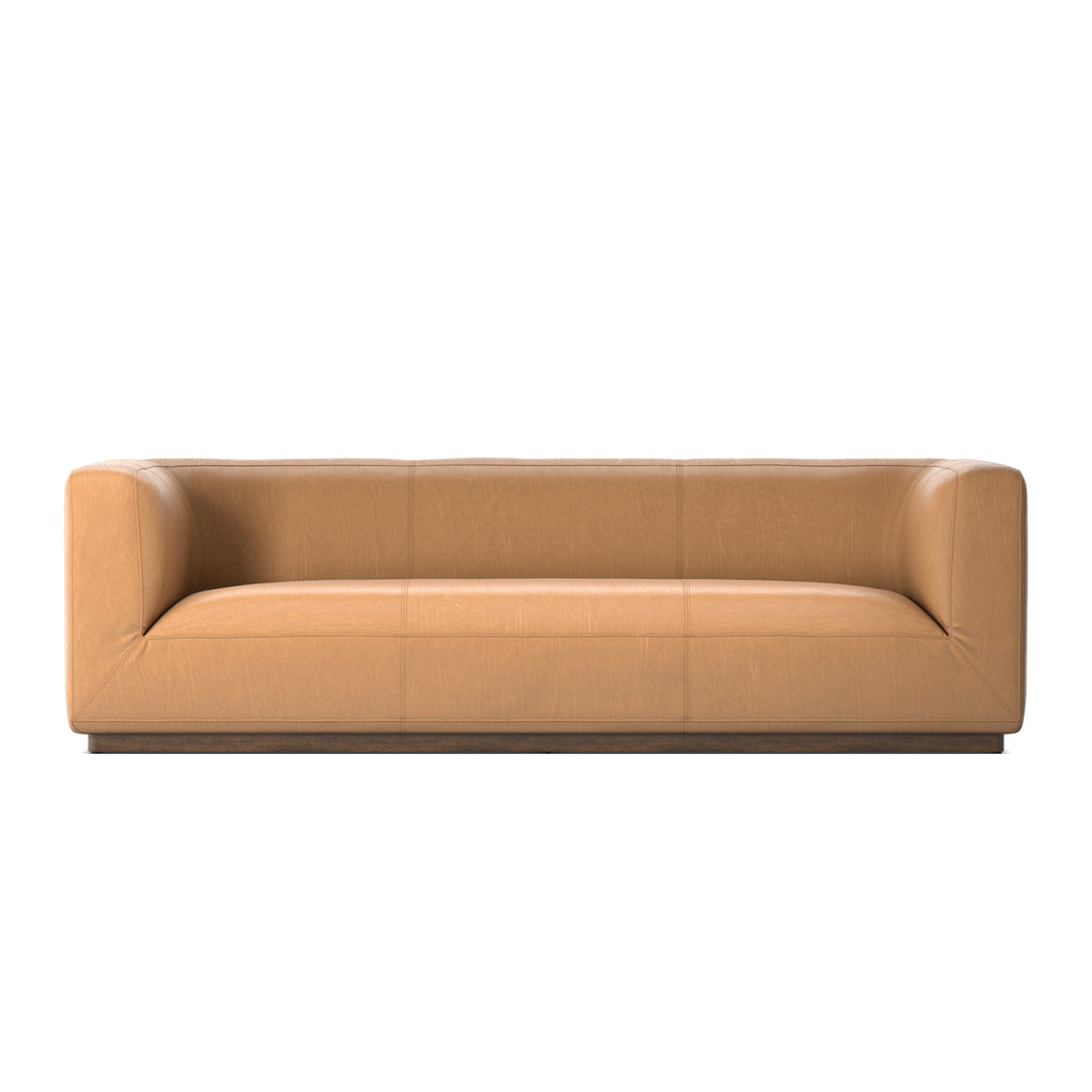 Mabry Leather Bench Seat Sofa