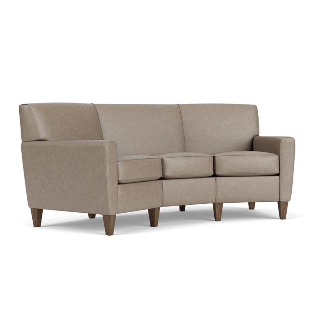 Digby Conversation Leather Sofa