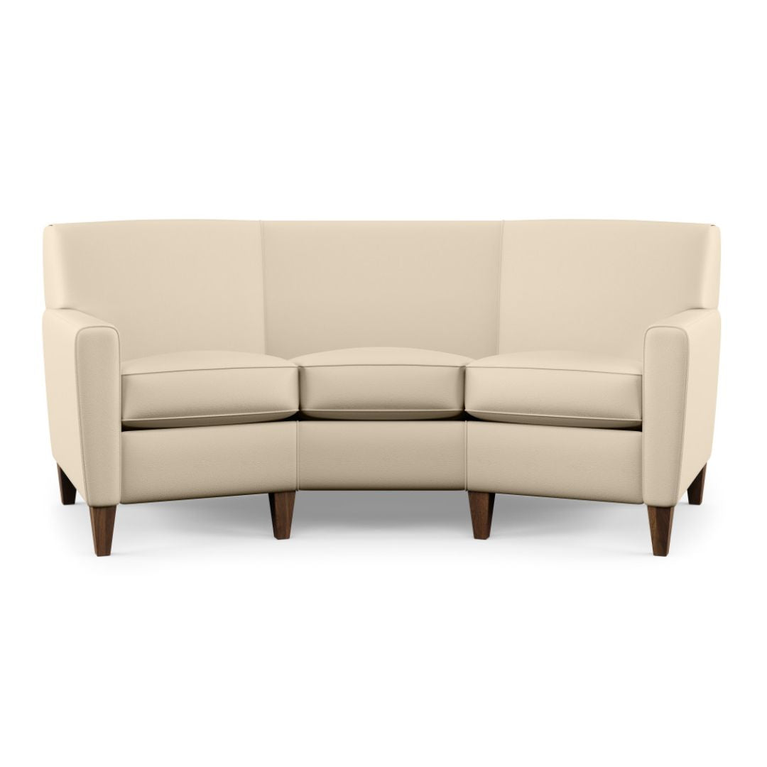 Digby Conversation Leather Sofa