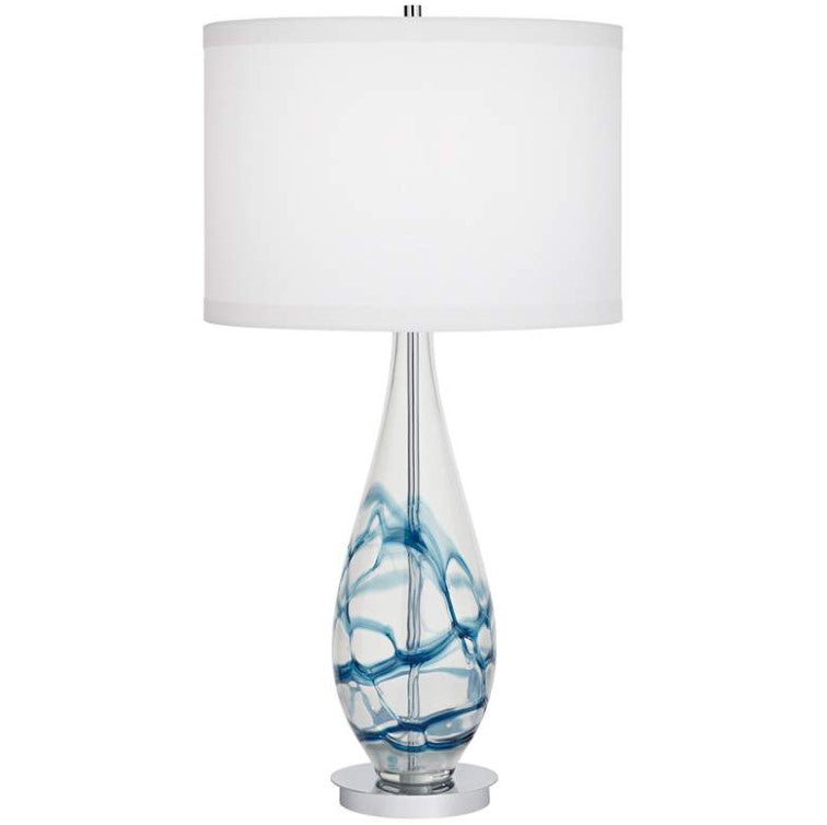 Indigo Swirl Table Lamp