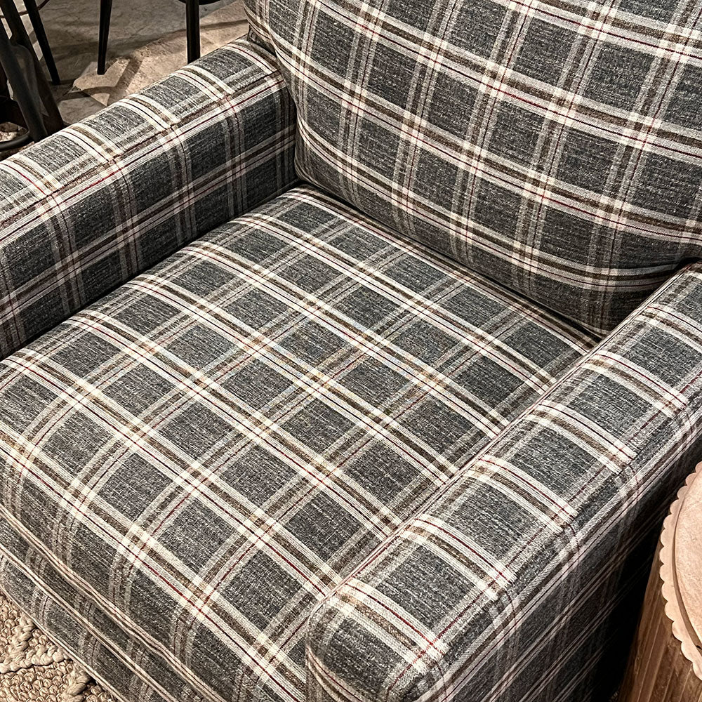 Bassett Ladson Chair in Plaid