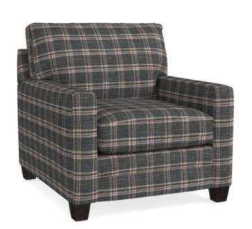 Bassett Ladson Chair in Plaid