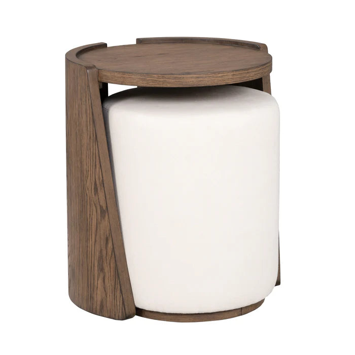 Lyra End Table W/ Ottoman