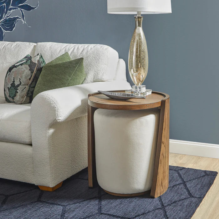 Lyra End Table W/ Ottoman