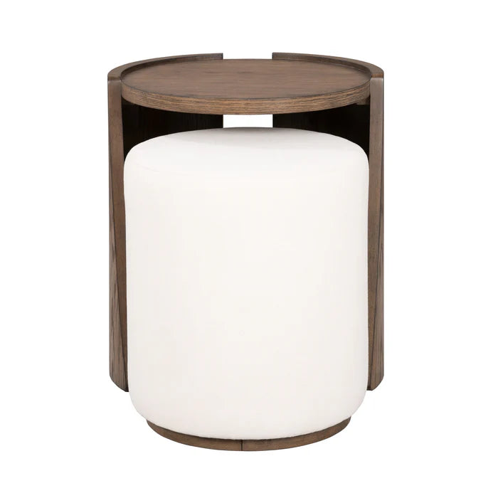 Lyra End Table W/ Ottoman