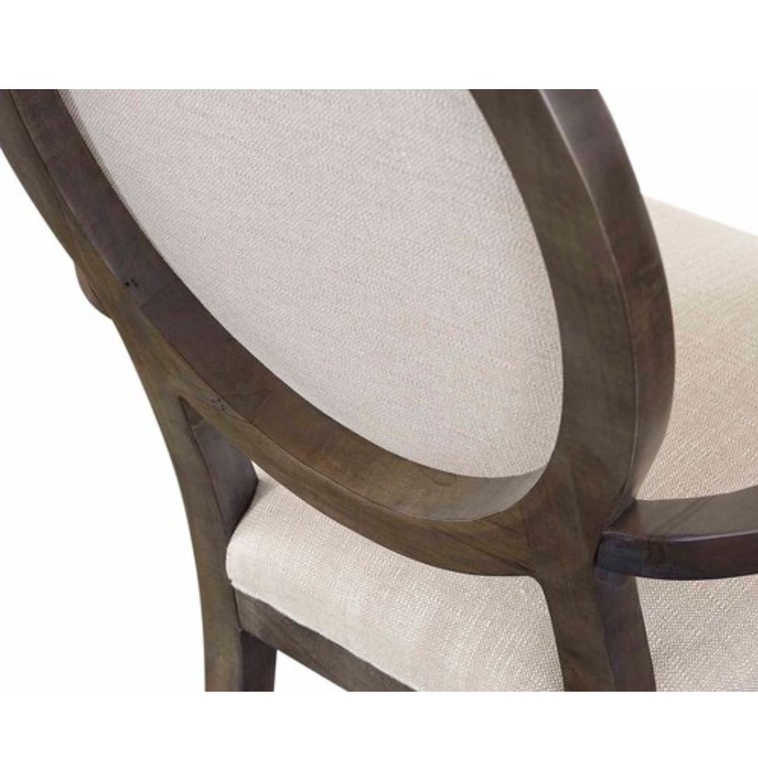 Ostrow Maple Fabric Arm Chair