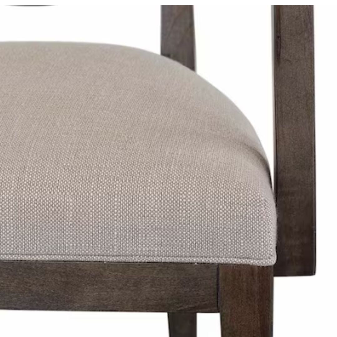 Ostrow Oak Fabric Arm Chair