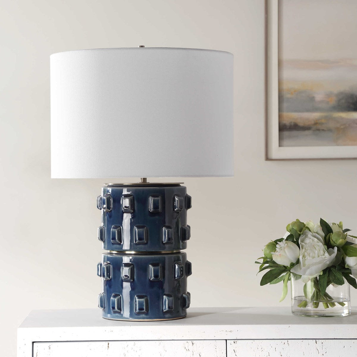 Rich Blue Table Lamp