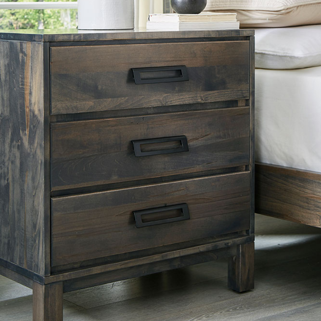 Tappen Three Drawer Nightstand