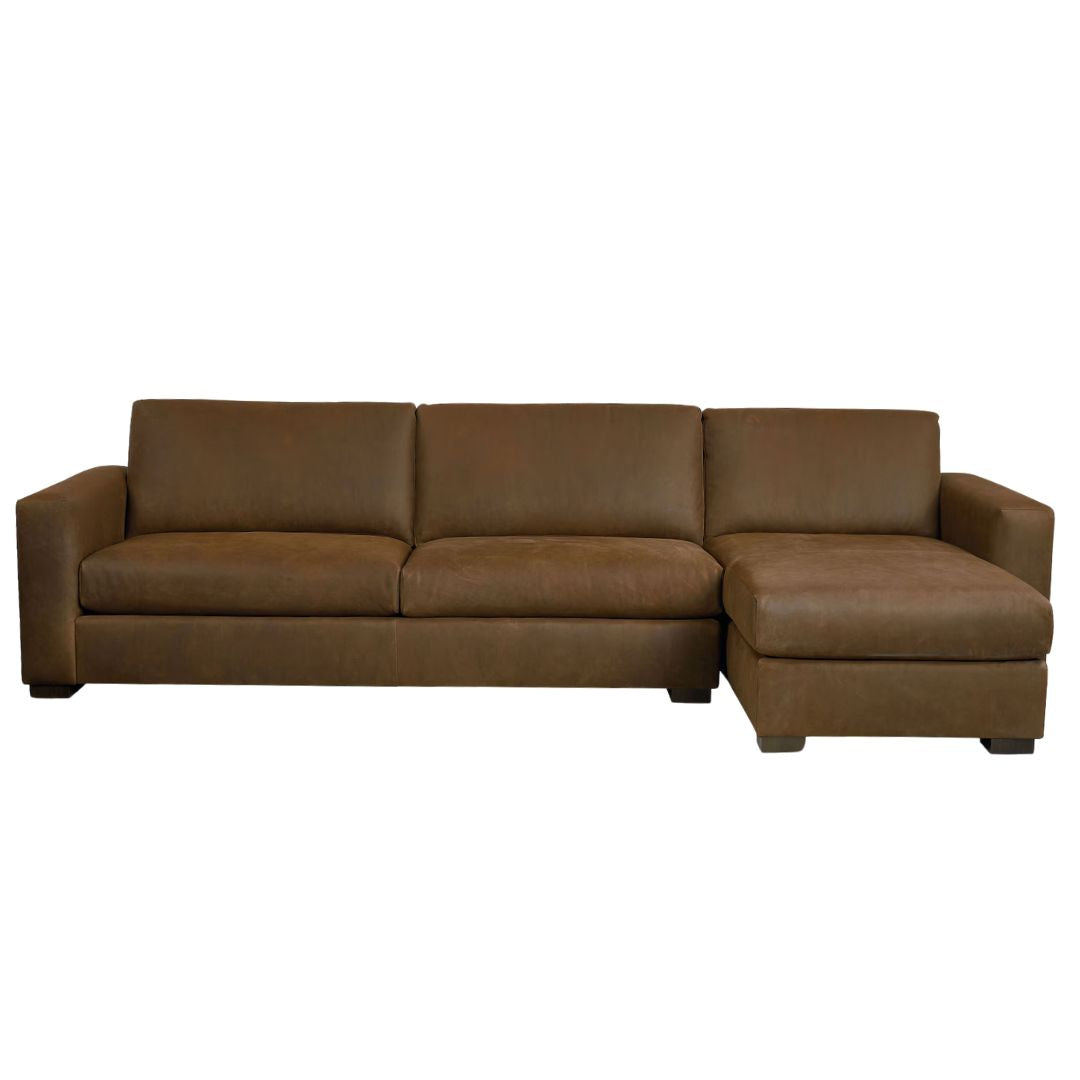 Weldon Two Piece Leather Sectional