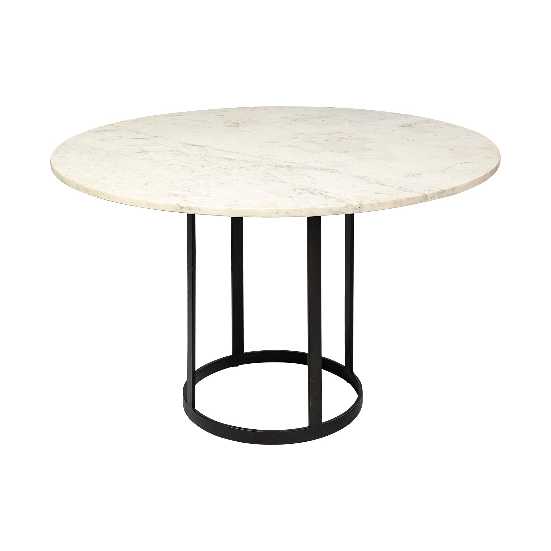 Tanner II Round White Dining Table