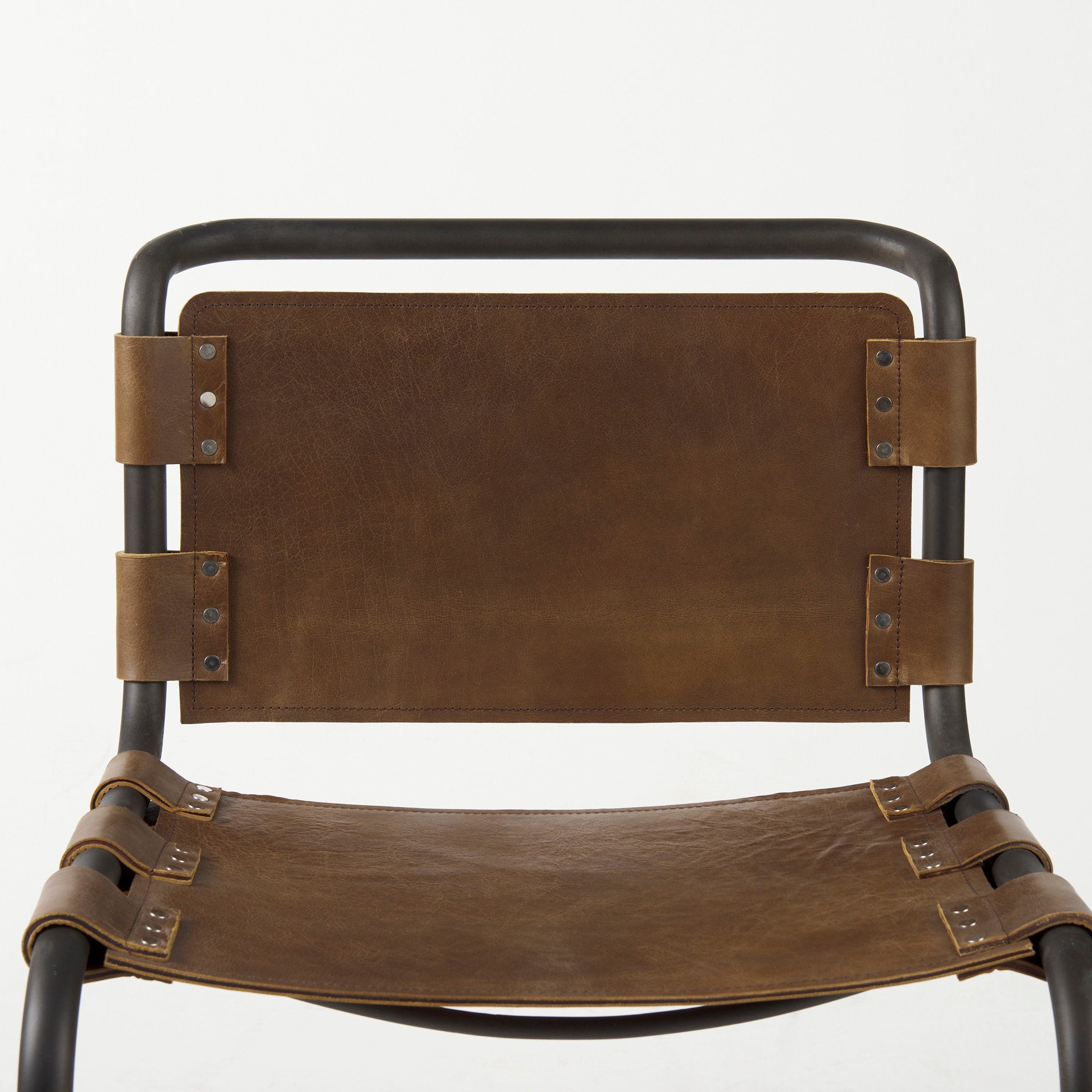 Berbick Brown Leather Dining Chair