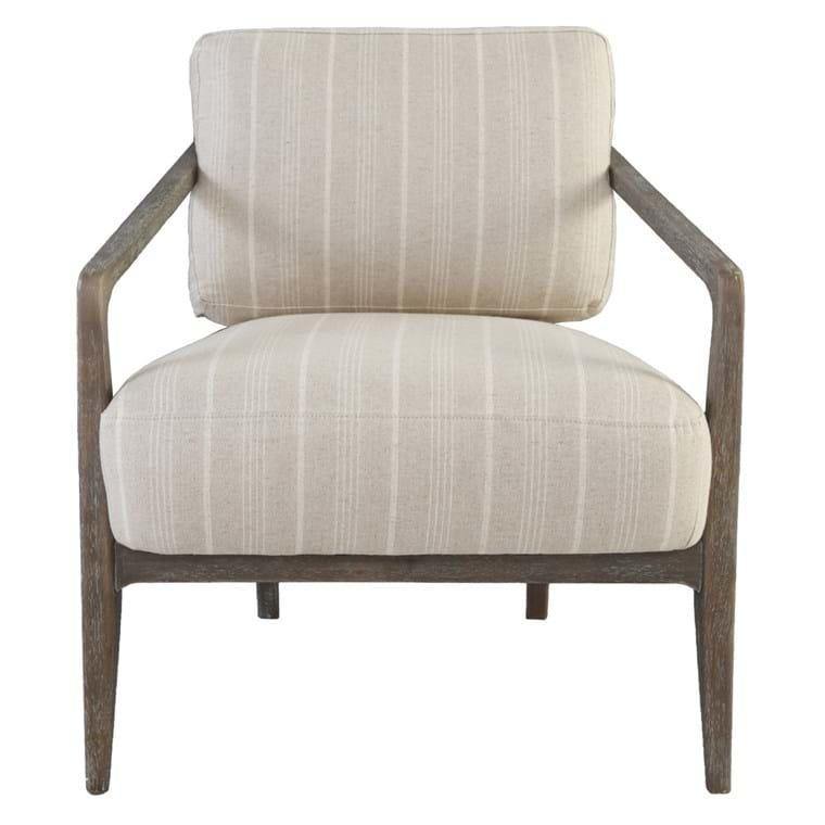 Felipe Striped Accent Chair - The Tin Roof Furniture