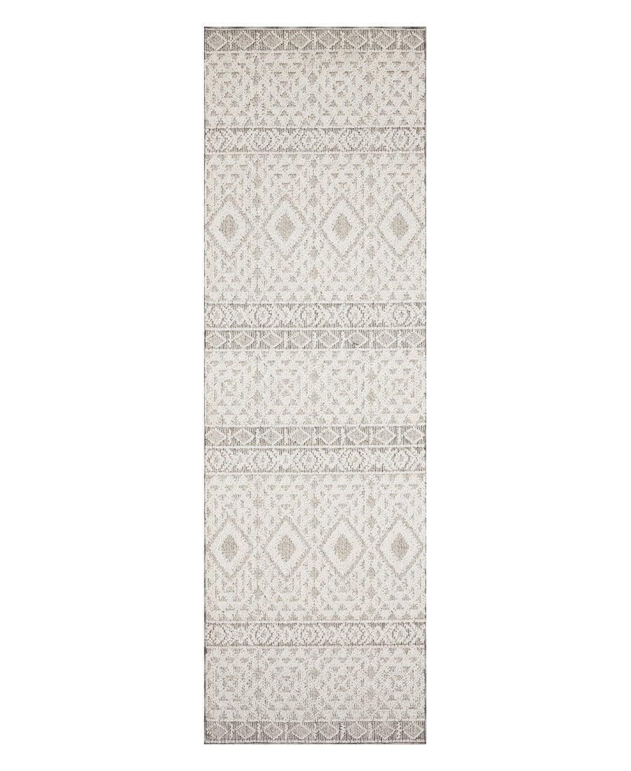 Cole Silver & Ivory Indoor Outdoor Rug