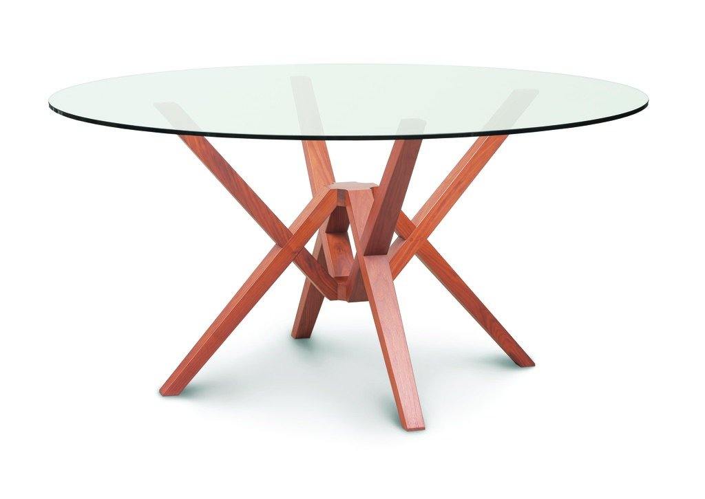 Exeter Round Glass Top Table - The Tin Roof Furniture