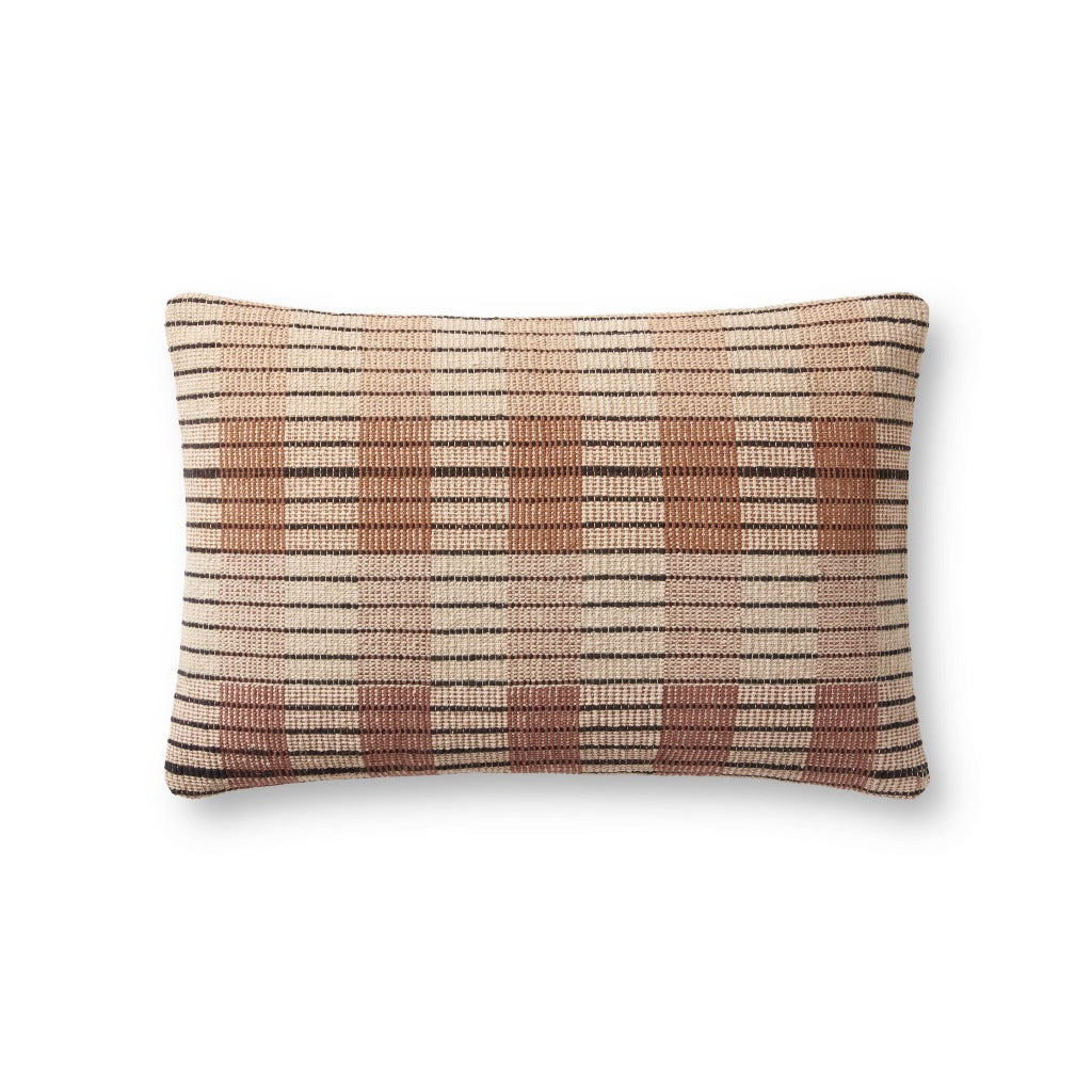 Onofre Ivory & Brown Pillow