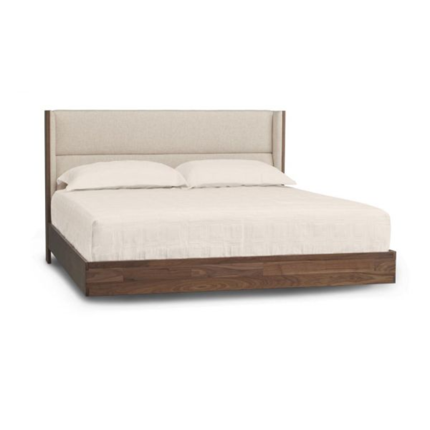 Sloane Natural Walnut Floating Queen Bed